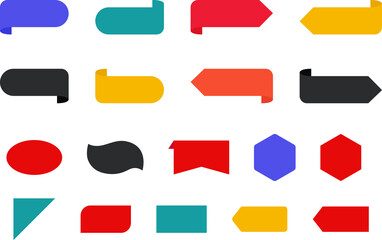 Tag icon, sign. Badges and labels. Stickers, sale badge, price tag. Banner Template.