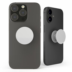 Popsockets on a smartphone, product showcase