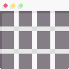 grid Illustration on a white background.