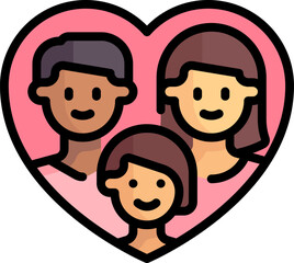 heart Illustration on a white background.