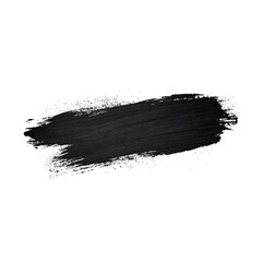 Grunge Paint Roller . Vector brush Stroke . Distressed banner . Black stripes isolated. paintbrush collection . Modern Textured shape . Dry border in Black . Bulge lines