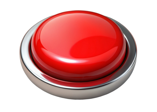 red button on white background