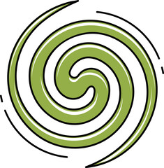 hurricane Illustration on a white background.