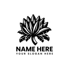 Detailed banana bunch silhouette. Classic tropical fruit motif