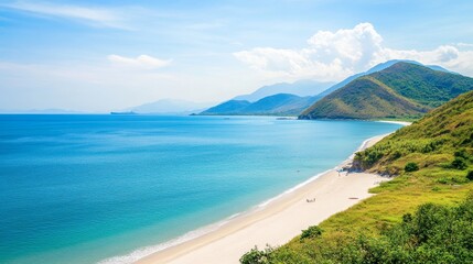 Obraz premium Stunning Beach Landscape in Southern Vietnam