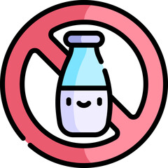 lactose free Illustration on a white background.