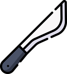 machete Illustration on a white background.