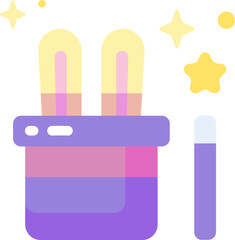 magic trick Illustration on a white background.