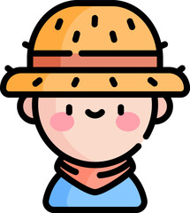 man Illustration on a white background.