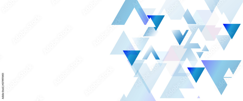 Poster abstract blue triangle modern template for business or technology presentation, abstract blue triang