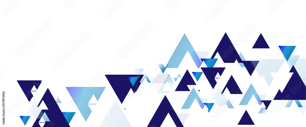 Aufkleber abstract blue triangle modern template for business or technology presentation