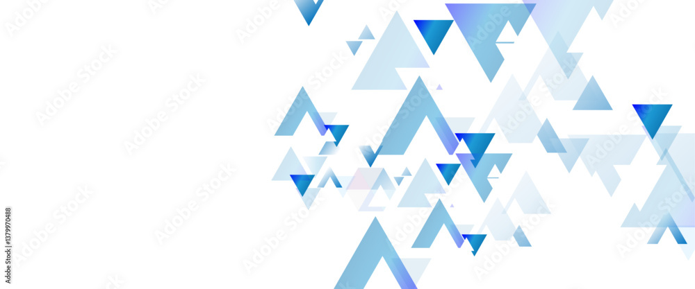Aufkleber abstract blue triangle modern template for business or technology presentation