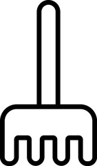 rake Illustration on a white background.