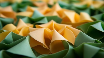 Blooming yellow tulips surrounded by rich green leaves create a bright spring scene filled with warmth and cheerfulness, inviting fresh beginnings and joy