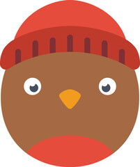 robin Illustration on a white background