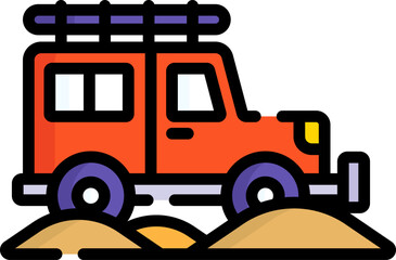 safari Illustration on a white background