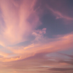 sunset sky with clouds