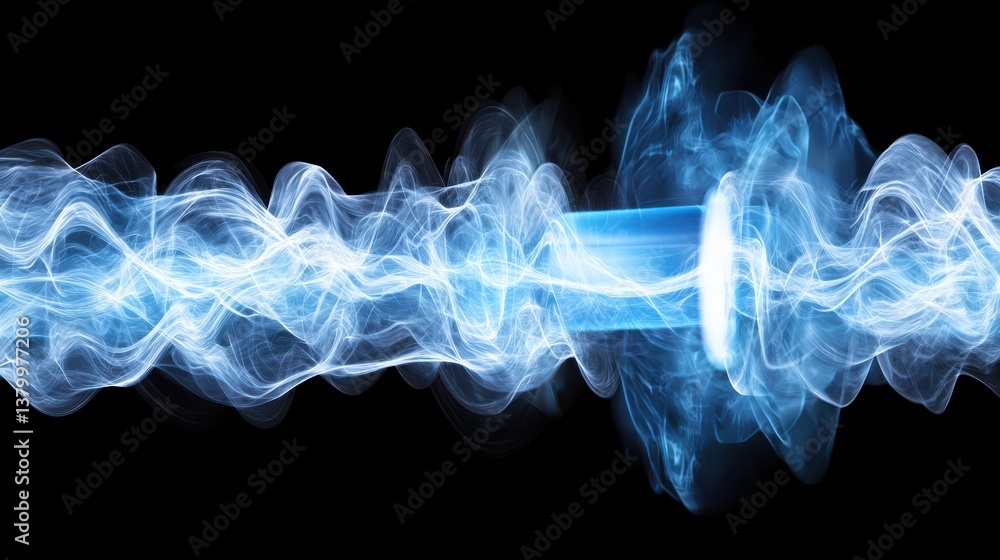Poster electromagnetic waves propagating in artificial gigapixel standard science visualization digital env