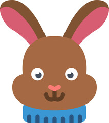 rabbit Illustration on a white background