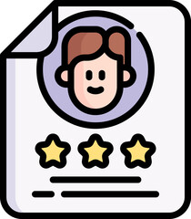 resume Illustration on a white background