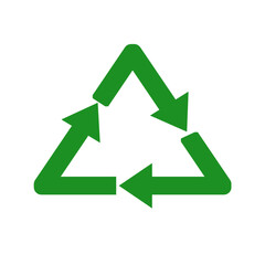 Recycling green icon Recycle symbol. Rotation arrow pack. Reuse cycle. Vector eco icons
