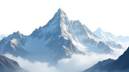 Snowy peaks pierce the winter sky in a vast alpine landscape of Mount Cook National Park