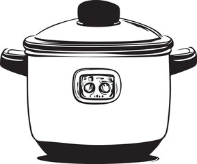 cooking pot vector illustration