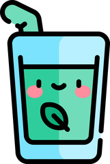 smoothie Illustration on a white background