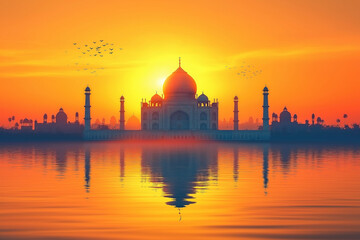 A vibrant Indian background, colorful and cultural, travel theme