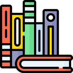 books Illustration on a white background