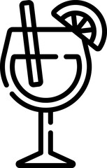 cocktail Illustration on a white background