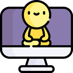 computer Illustration on a white background