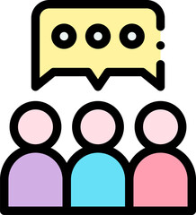 conversation Illustration on a white background