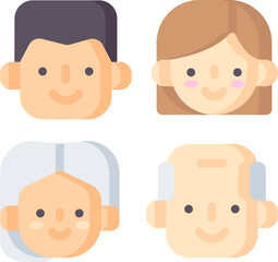 family (2) Illustration on a white background