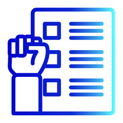 Examination Icon Line Gradient Style for Scholarship Pack Icon Themes