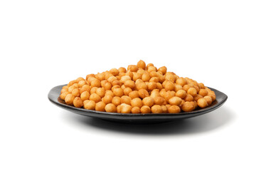 Small pastry balls, fried crispy wheat soup pearls, salad egg puffs or choux pastry