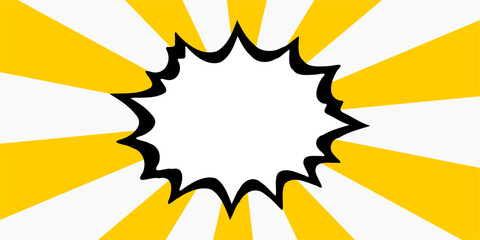 Explosive comic starburst background, adding a dramatic effect. © masbay02