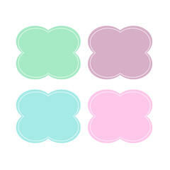 BLANK PAPER PRODUCT LABELS COLLECTION VECTOR