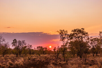 sunset in the mountains, Meru National Park Kenya East Africa Landscapes