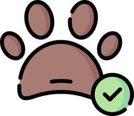 pet friendly Illustration on a white background.