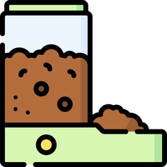 pet food Illustration on a white background.