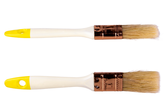 paint brush isolated on white, transparent background. png file