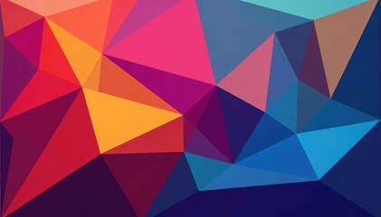 Fototapeta premium Geometric shapes, abstract tessellation, vibrant colors, shape, contemporary