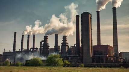 smoke from a factory