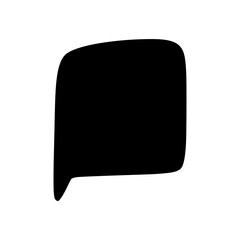Speech bubble vector icon. Chat illustration sign. Message symbol. Text bubble logo.