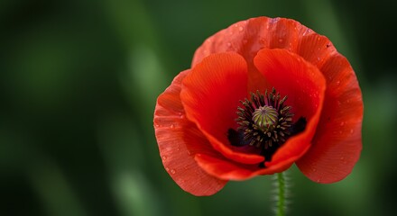 Fototapeta premium Crimson Embrace AI Generated