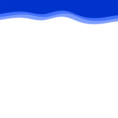 Abstract Dark blue Top Border Page