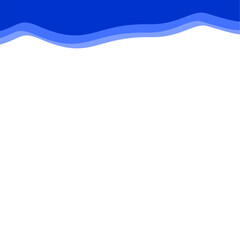 Abstract Dark blue Top Border Page