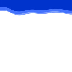 Abstract Dark blue Top Border Page