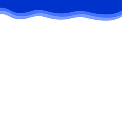 Abstract Dark blue Top Border Page